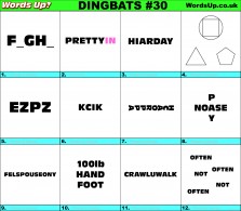 Dingbats Quiz #30