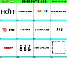 Dingbats Quiz #39