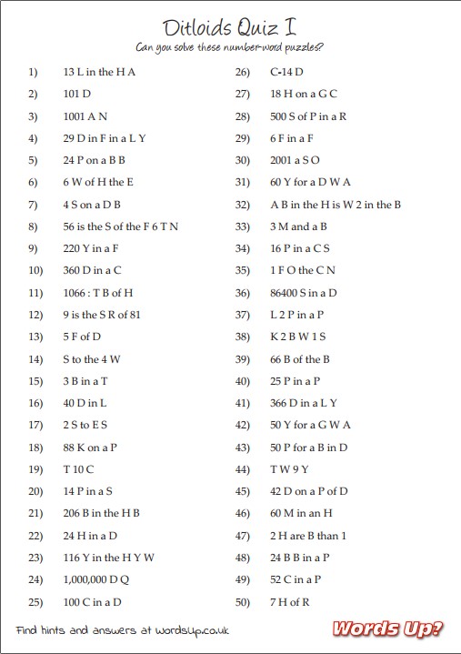 Printable ditloid puzzles 01