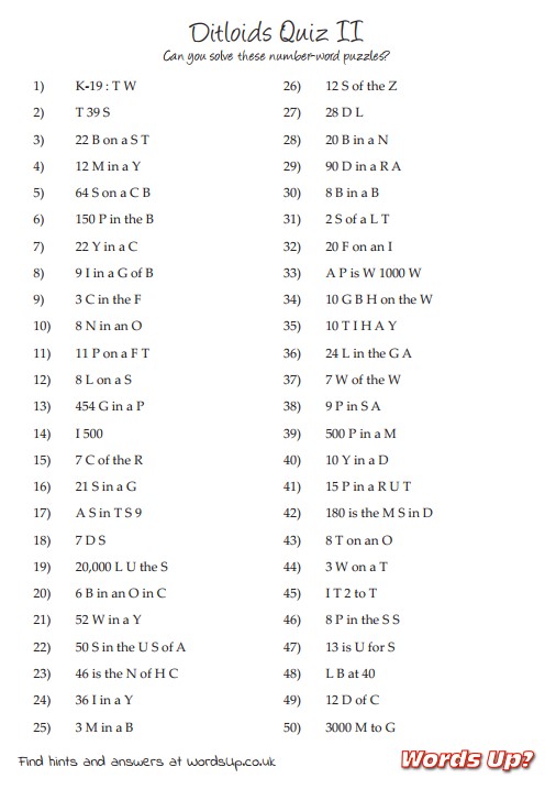 Printable ditloid puzzles 02