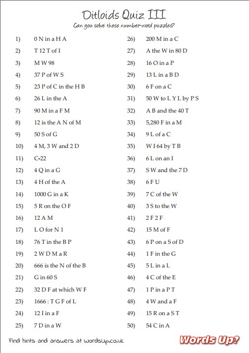 Printable ditloid puzzles 03