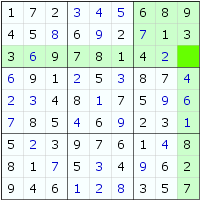 Sudoku - Full House Solved