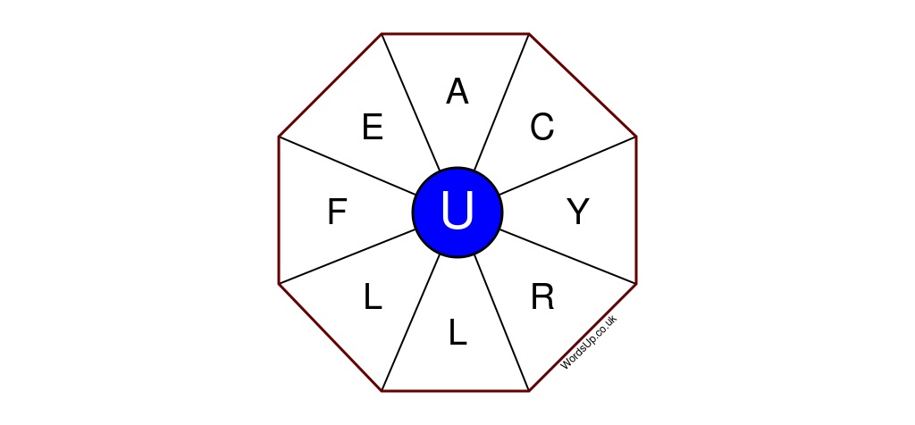 Word Wheel Puzzle #020