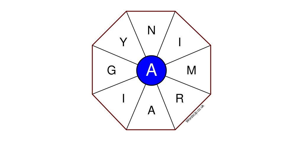 Word Wheel Puzzle #057