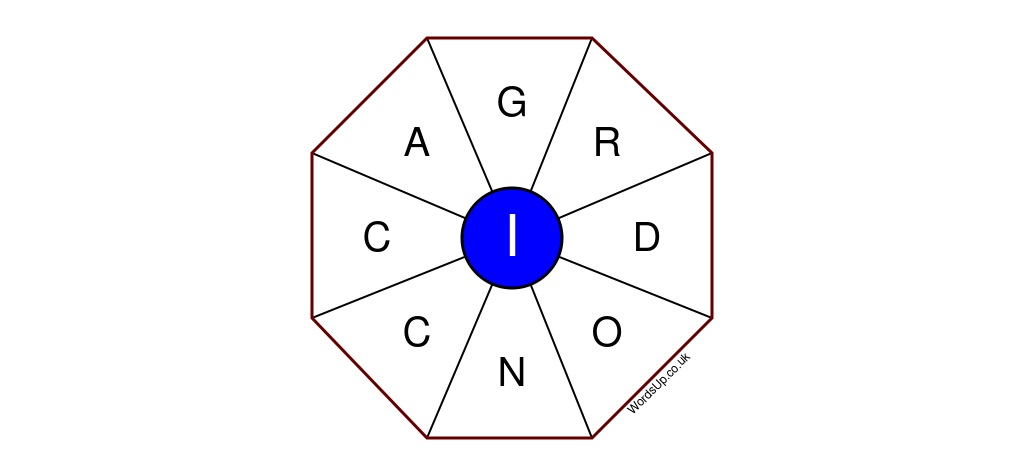 Word Wheel Puzzle #068