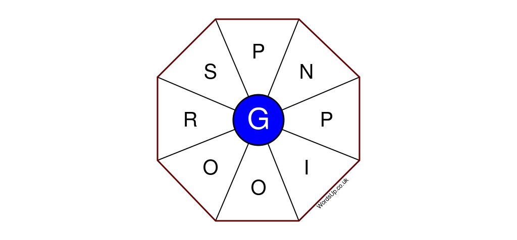 Word Wheel Puzzle #074