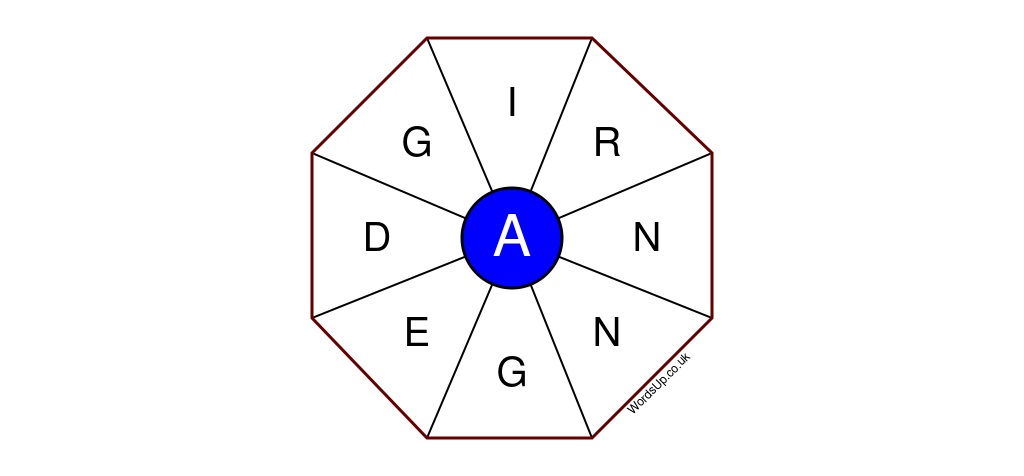 Word Wheel Puzzle #077