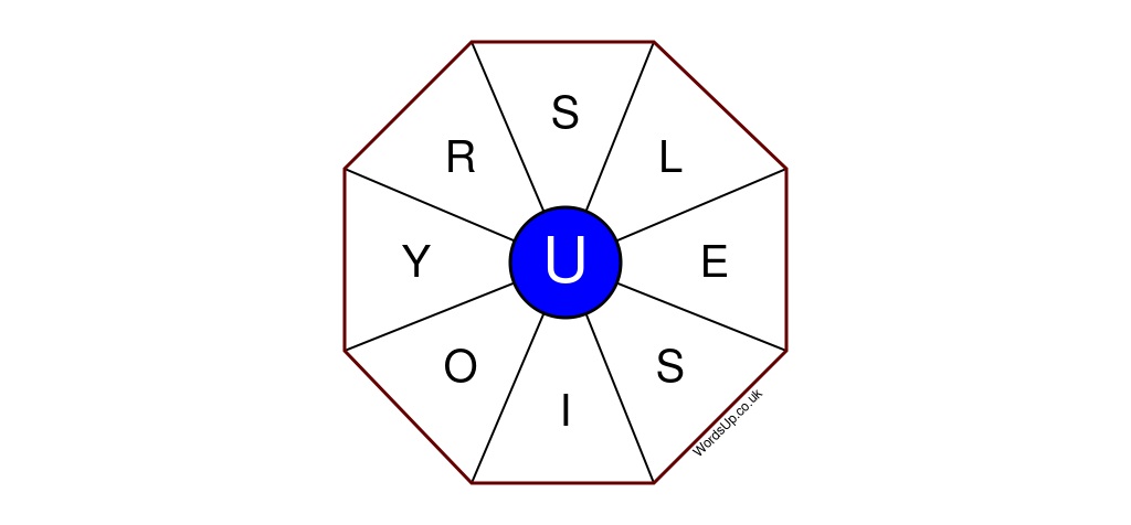 Word Wheel Puzzle #096