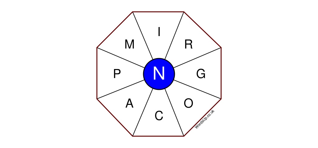 Word Wheel Puzzle #108