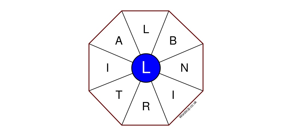 Word Wheel Puzzle #135