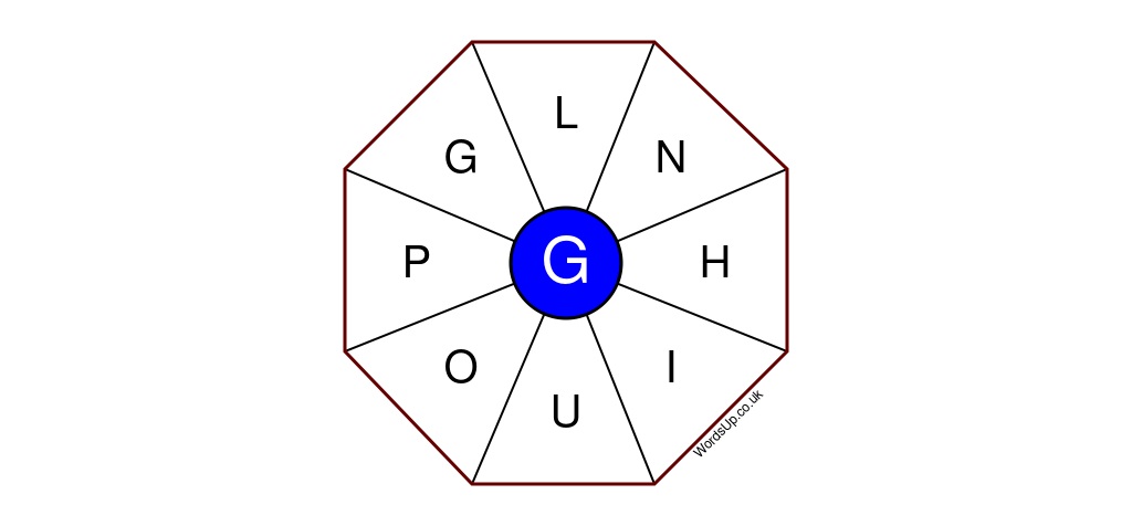 Word Wheel Puzzle #162