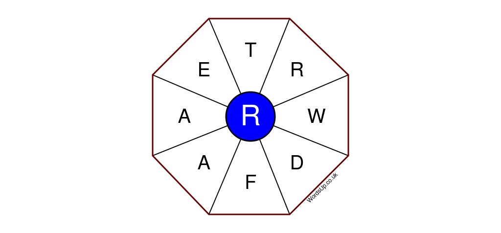 Word Wheel Puzzle #165