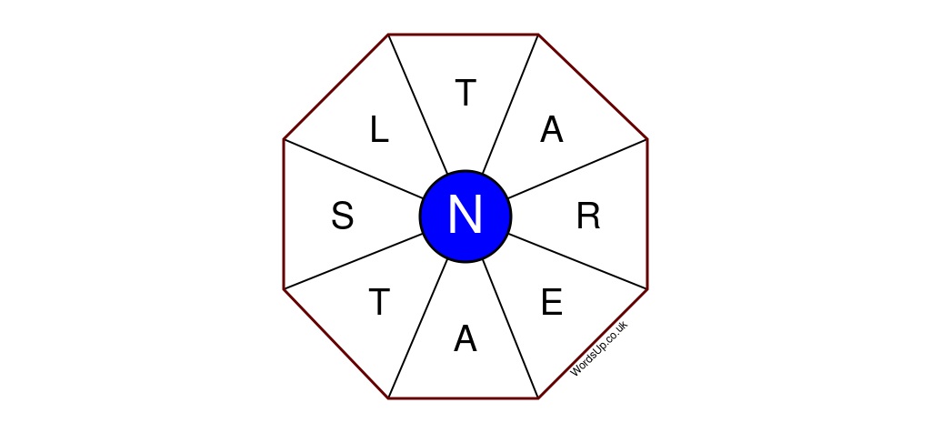 Word Wheel Puzzle #166