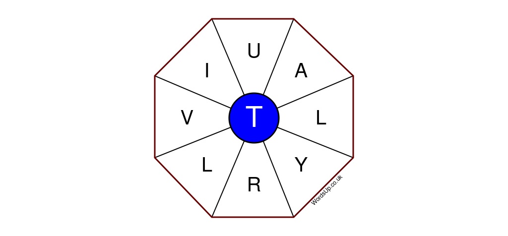 Word Wheel Puzzle #167