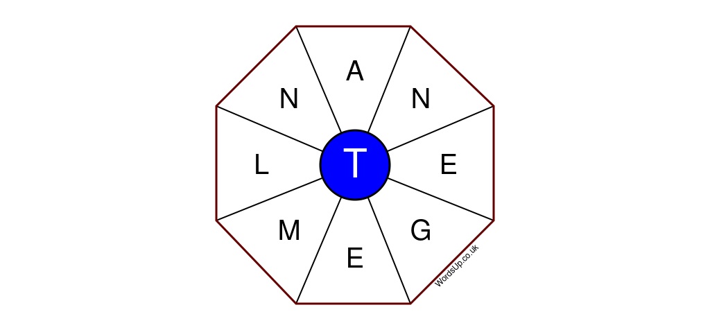 Word Wheel Puzzle #175