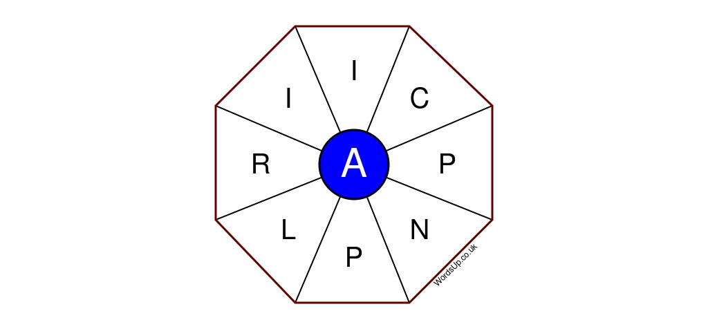 Word Wheel Puzzle #181