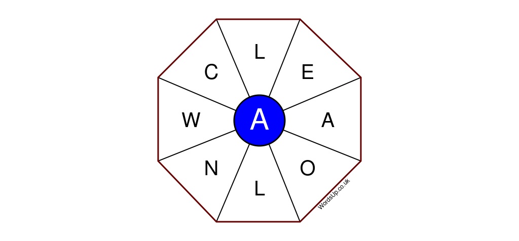 Word Wheel Puzzle #182