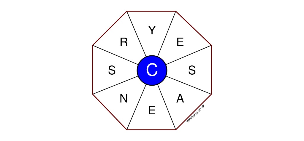 Word Wheel Puzzle #183