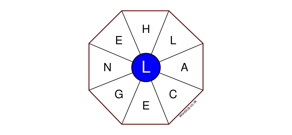 Word Wheel Puzzle #196