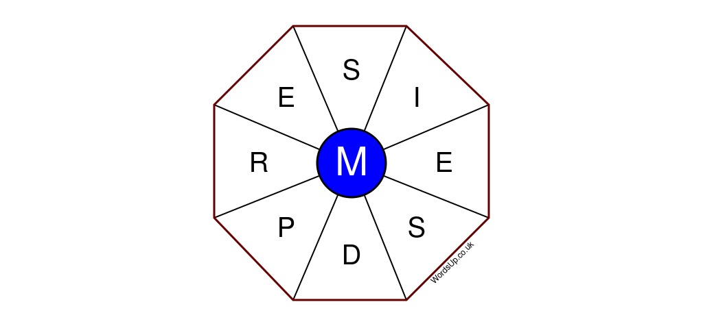 Word Wheel Puzzle #203