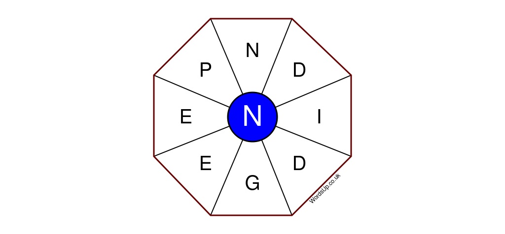 Word Wheel Puzzle #205