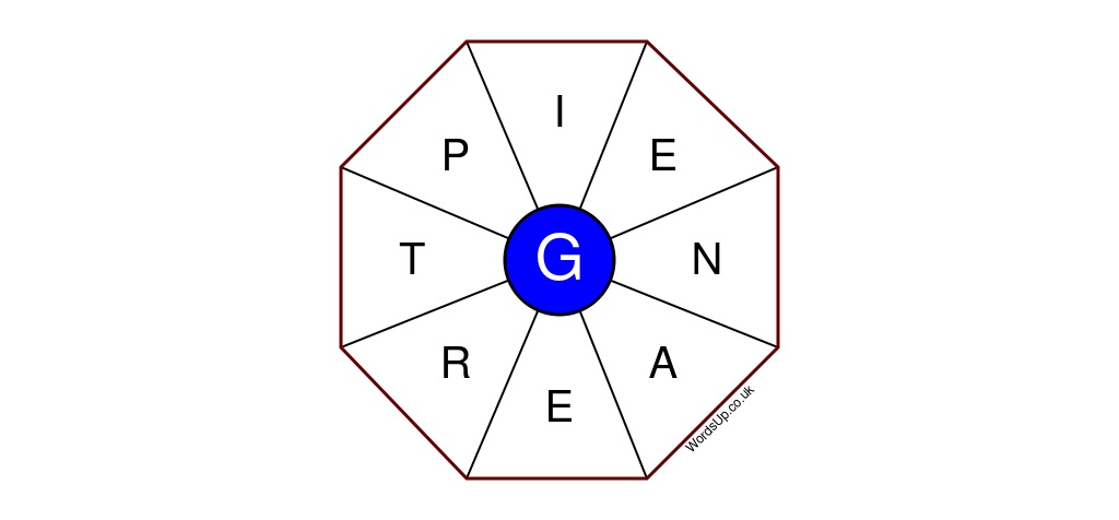 Word Wheel Puzzle #208