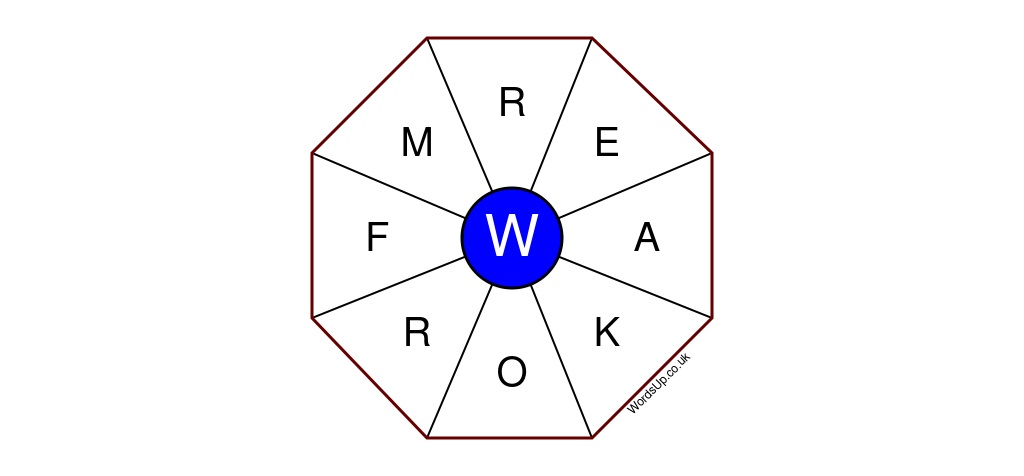 Word Wheel Puzzle #240