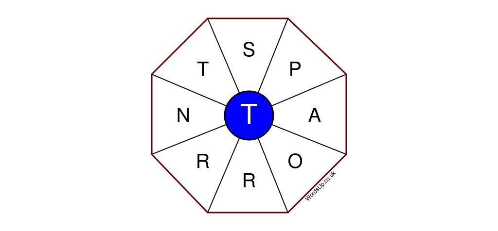 Word Wheel Puzzle #241