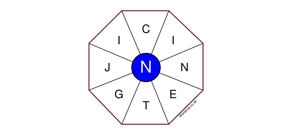 Word Wheel Puzzle #258