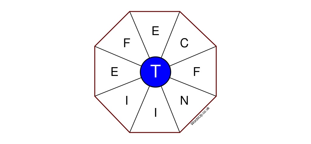 Word Wheel Puzzle #309