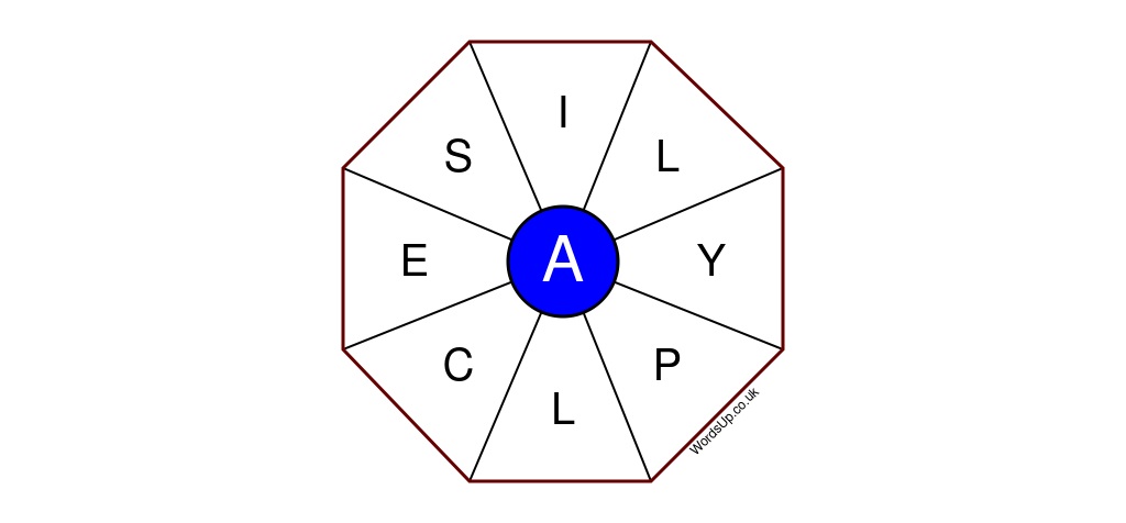 Word Wheel Puzzle #316