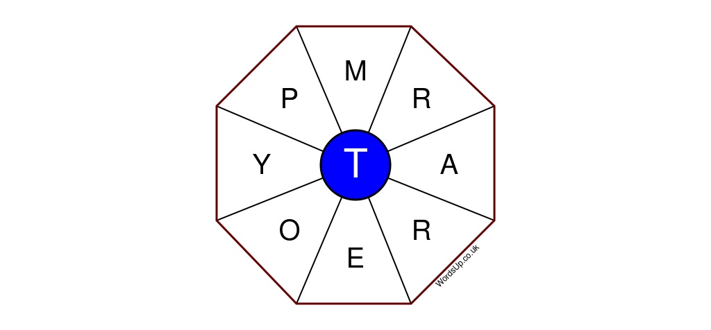 Word Wheel Puzzle #317