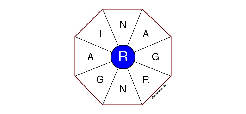 Word Wheel Puzzle #319