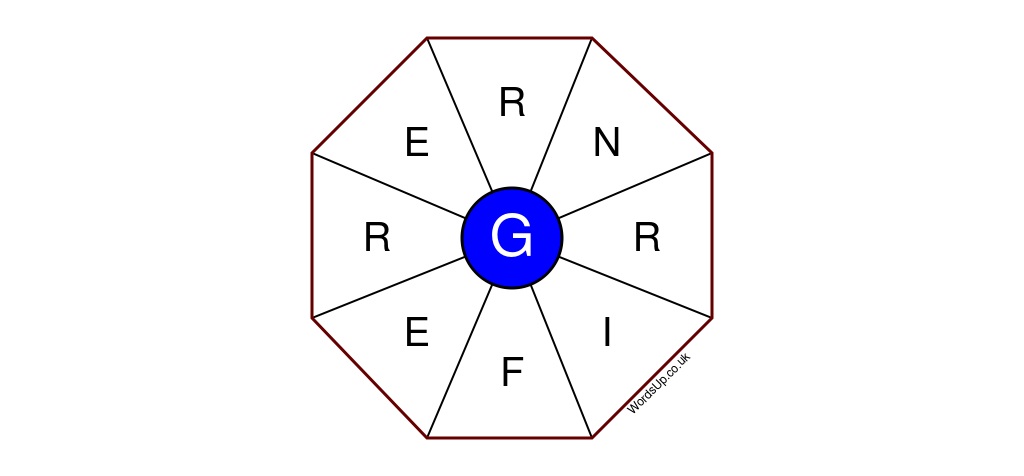 Word Wheel Puzzle #329