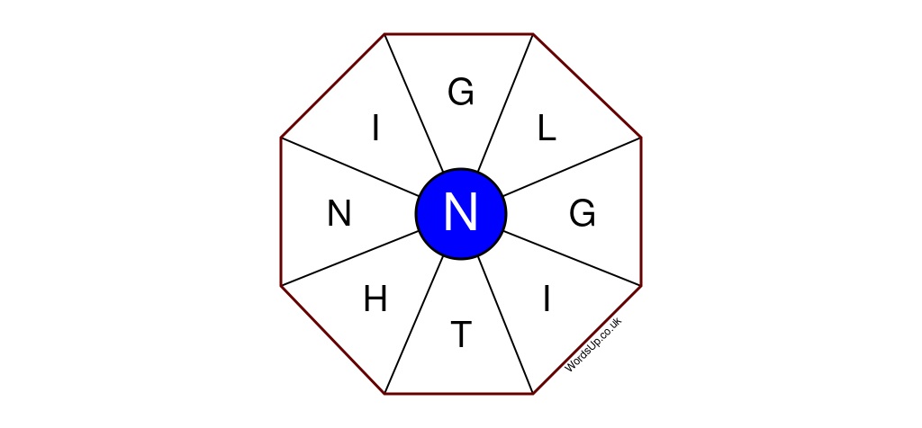 Word Wheel Puzzle #344