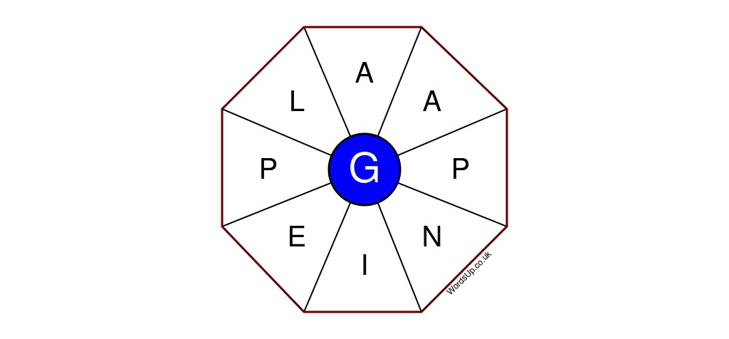 Word Wheel Puzzle #347