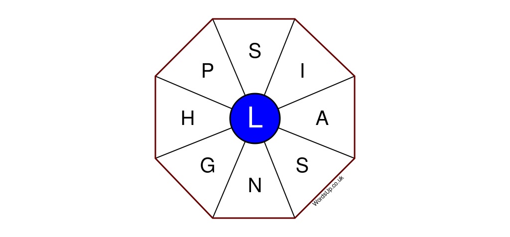 Word Wheel Puzzle #374