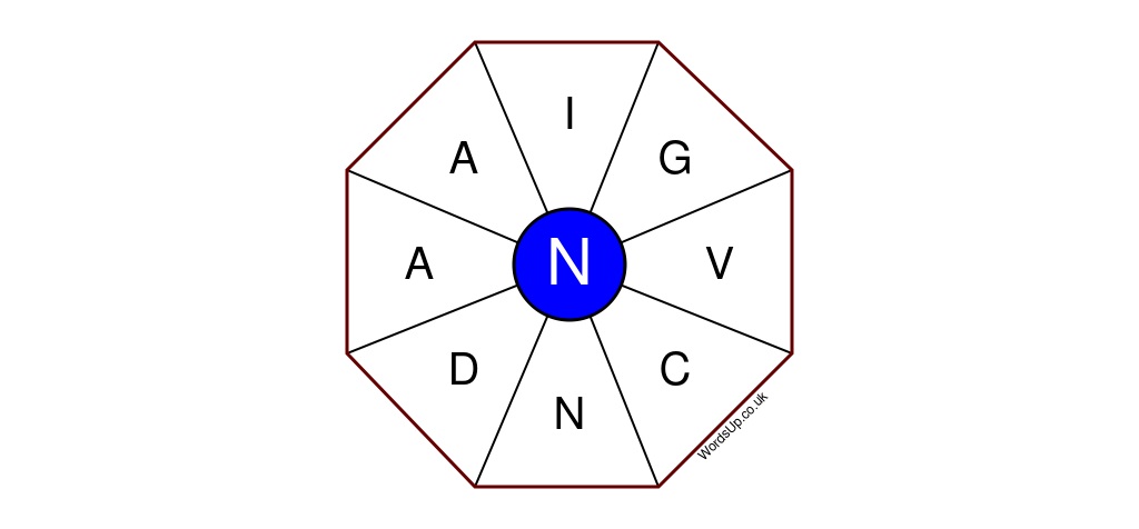 Word Wheel Puzzle #375