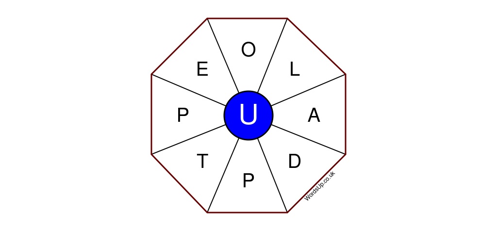 Word Wheel Puzzle #381