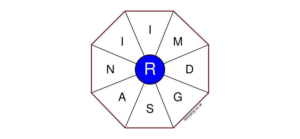 Word Wheel Puzzle #385