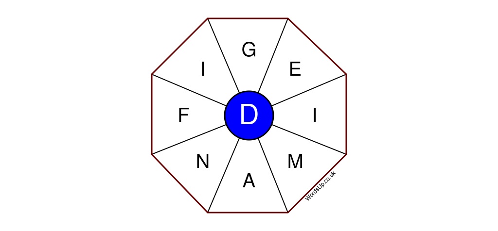 Word Wheel Puzzle #389