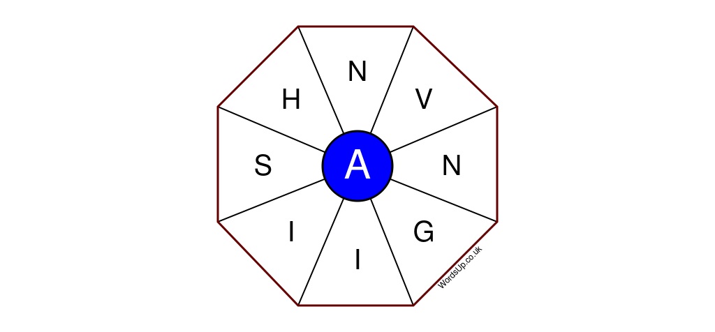 Word Wheel Puzzle #396