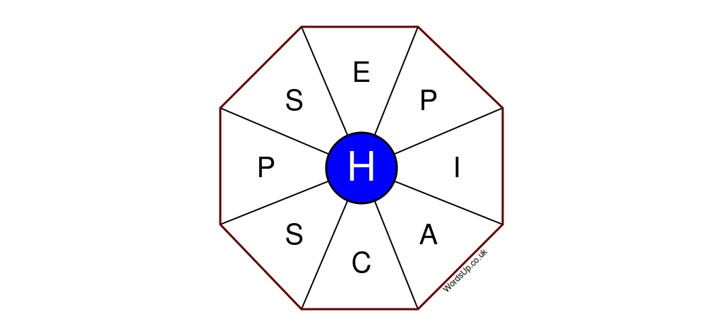 Word Wheel Puzzle #405