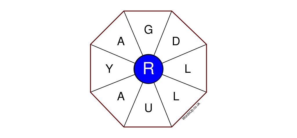 Word Wheel Puzzle #406