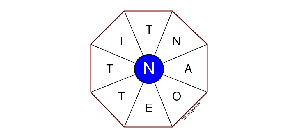 Word Wheel Puzzle #408