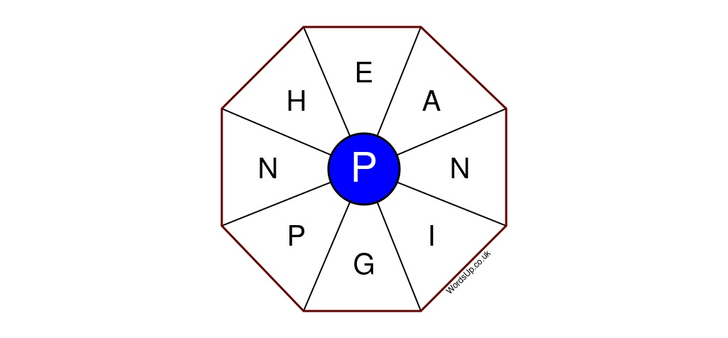 Word Wheel Puzzle #411