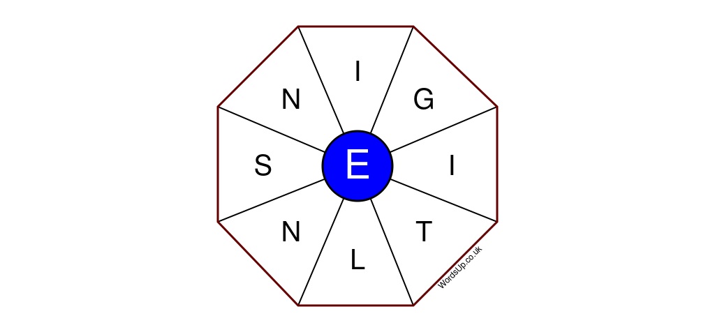 Word Wheel Puzzle #414