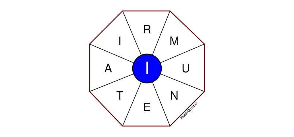 Word Wheel Puzzle #416