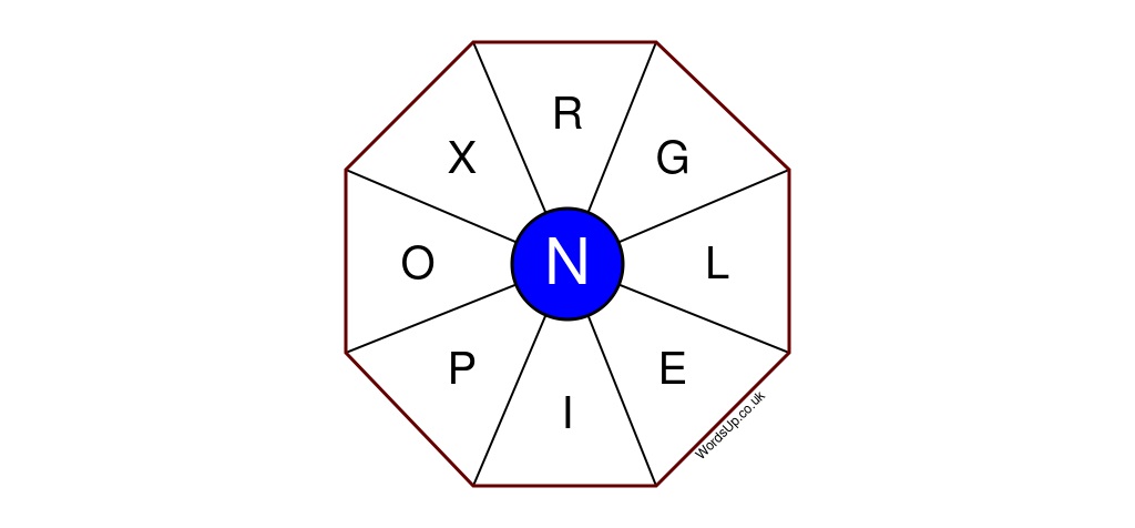 Word Wheel Puzzle #417