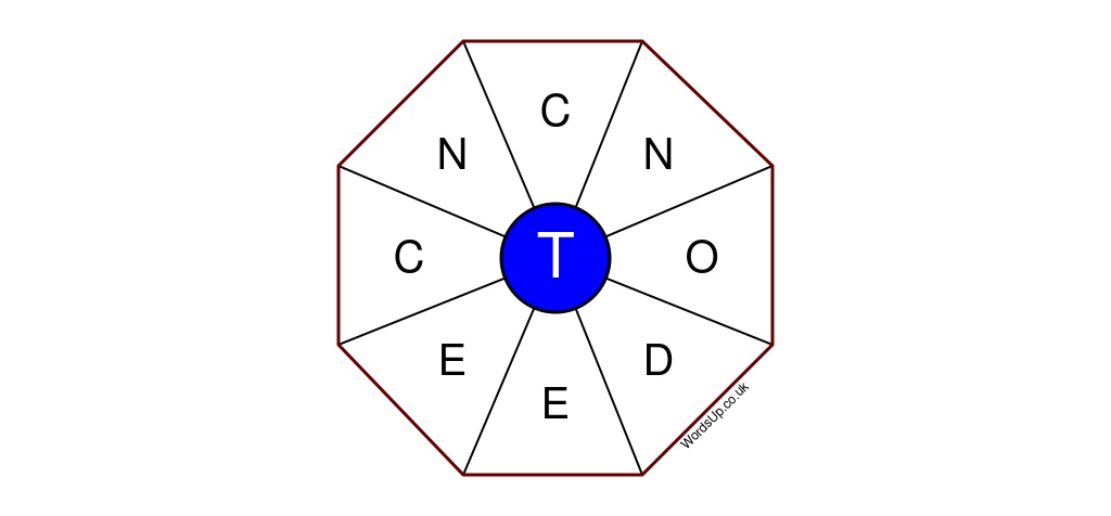 Word Wheel Puzzle #424